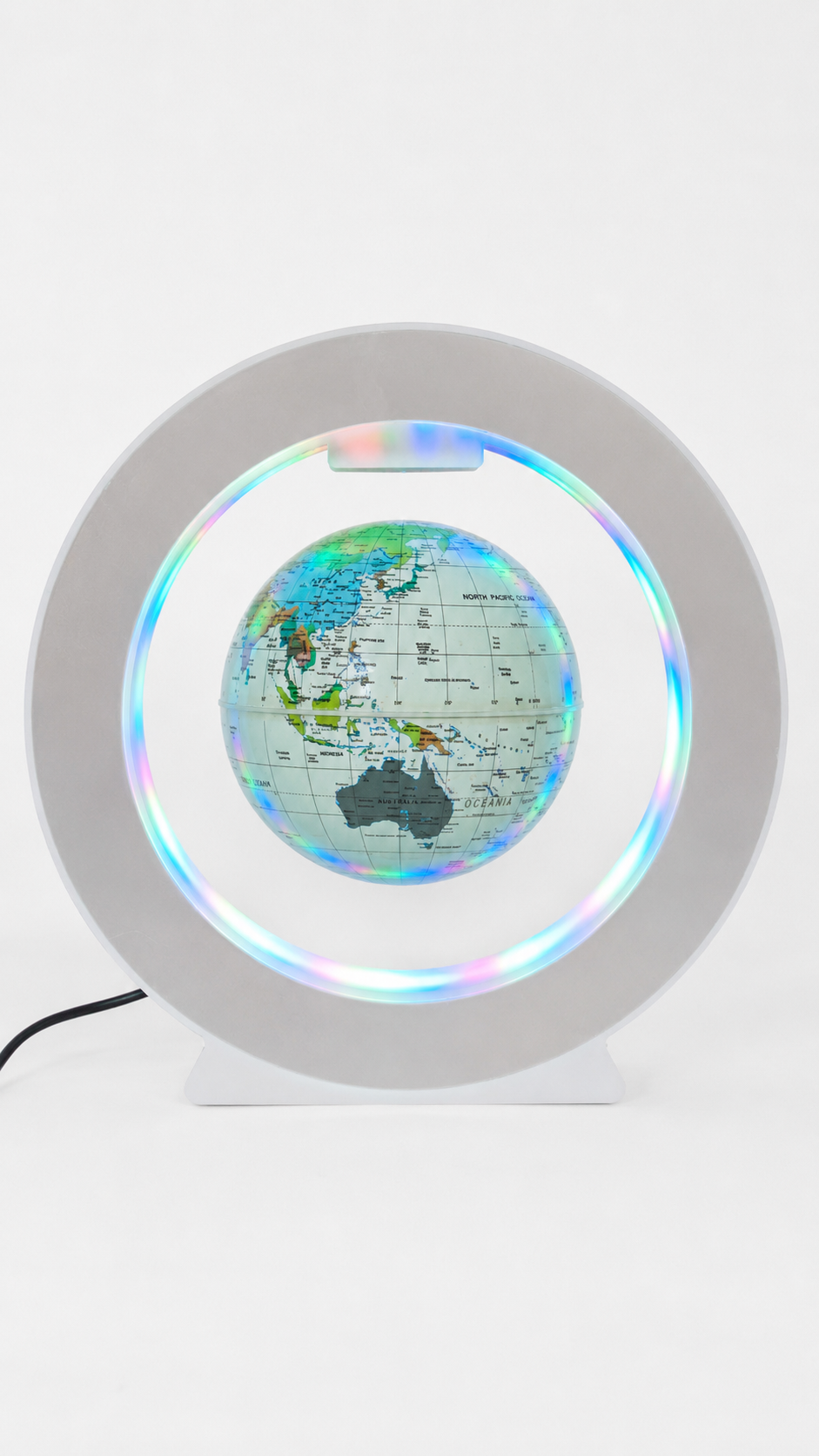 Magnetic Levitating LED Globe – Floating & Rotating World Globe