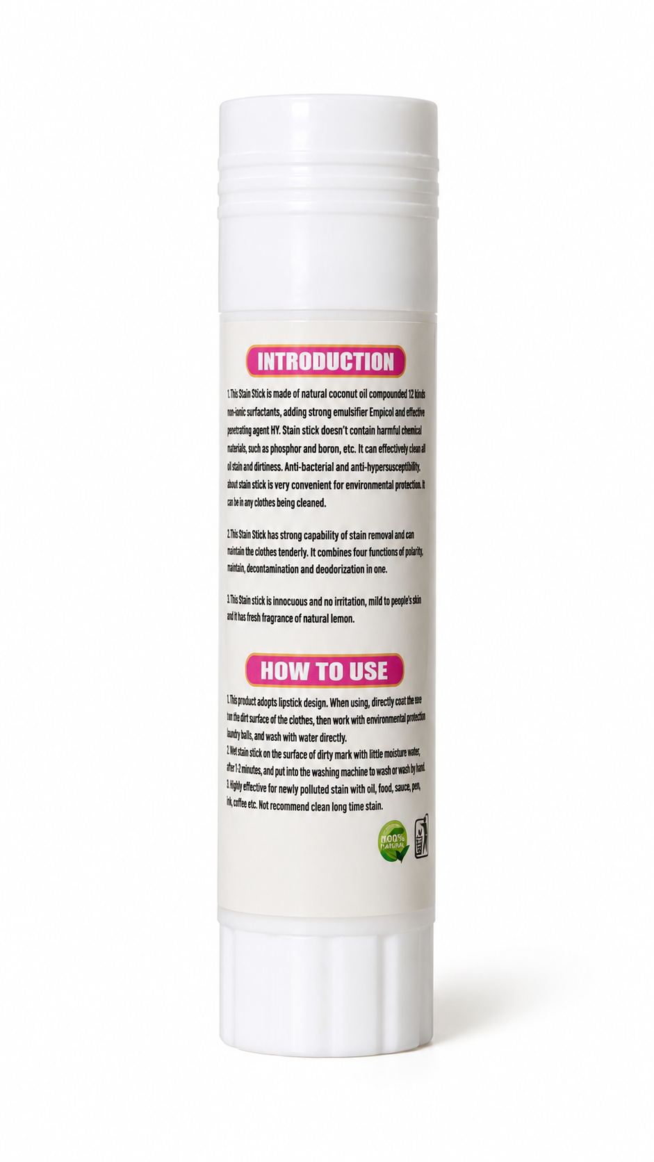 Laundry Stain Remover Stick – 50g | Eco-Friendly Formula