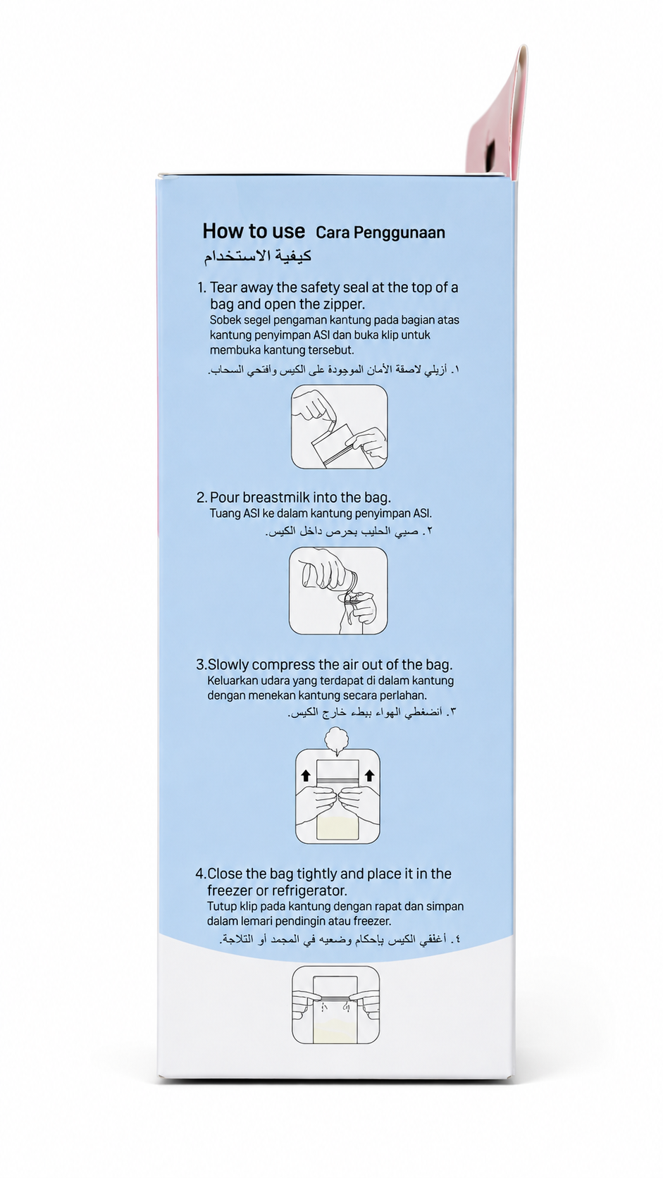Pigeon Breastmilk Storage Bags – 180ml / 6oz | 25 Bags