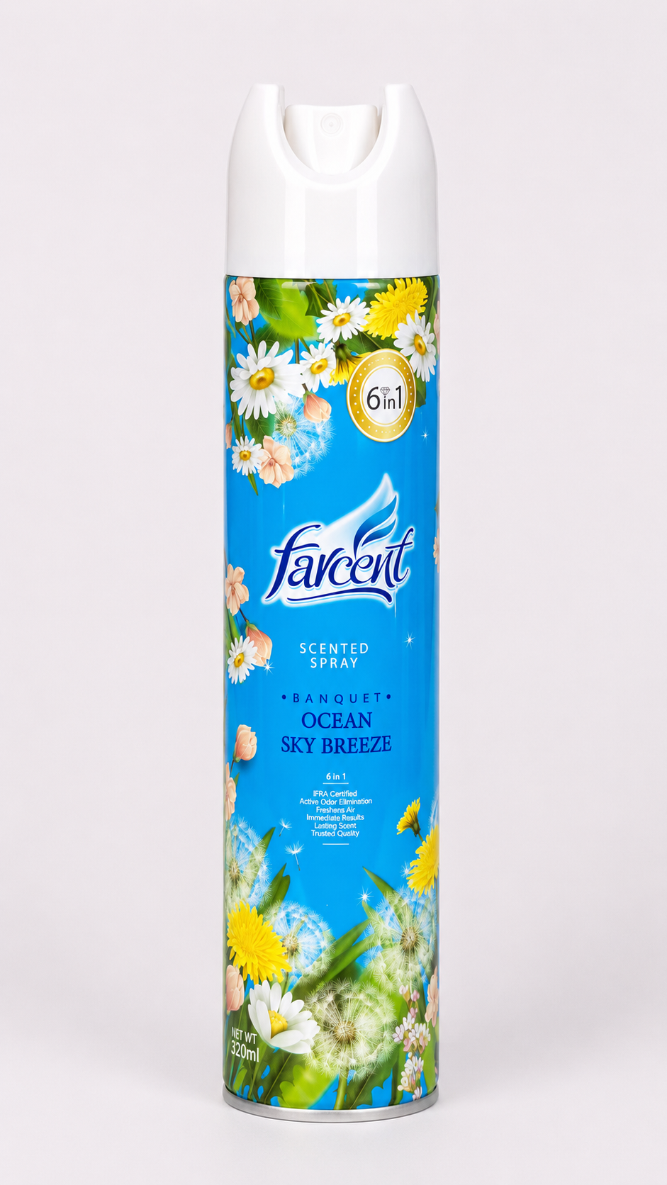 Farcent Ocean Sky Breeze Scented Spray 6 in 1 | 320ml