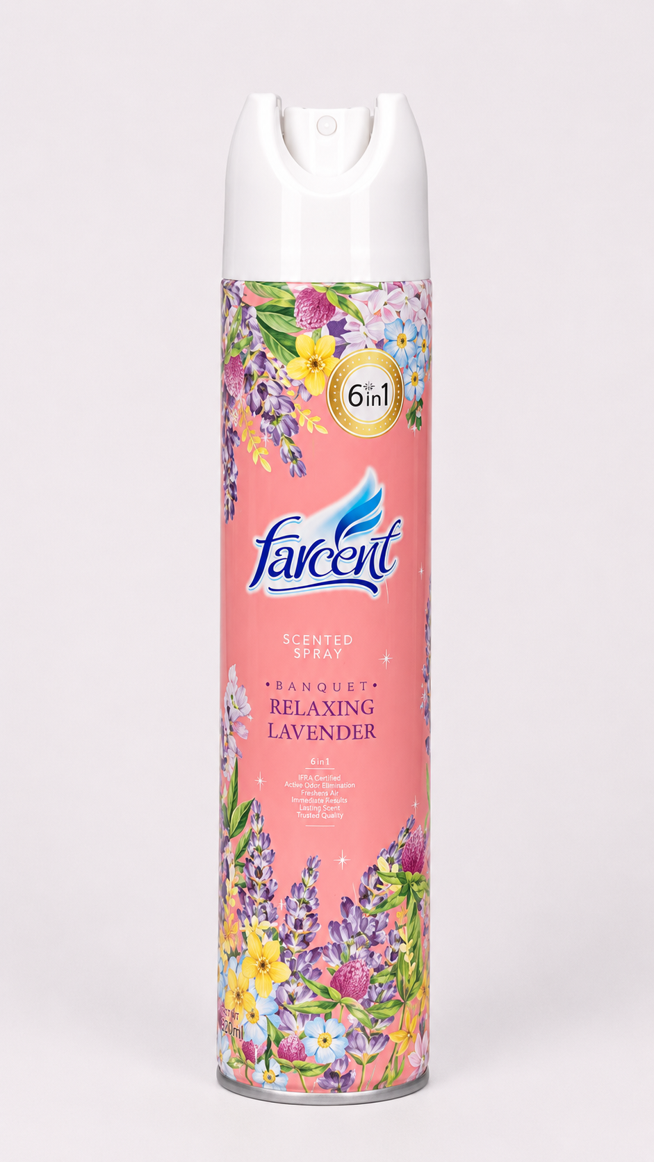 Farcent Relaxing Lavender Scented Spray 6 in 1 | 320ml