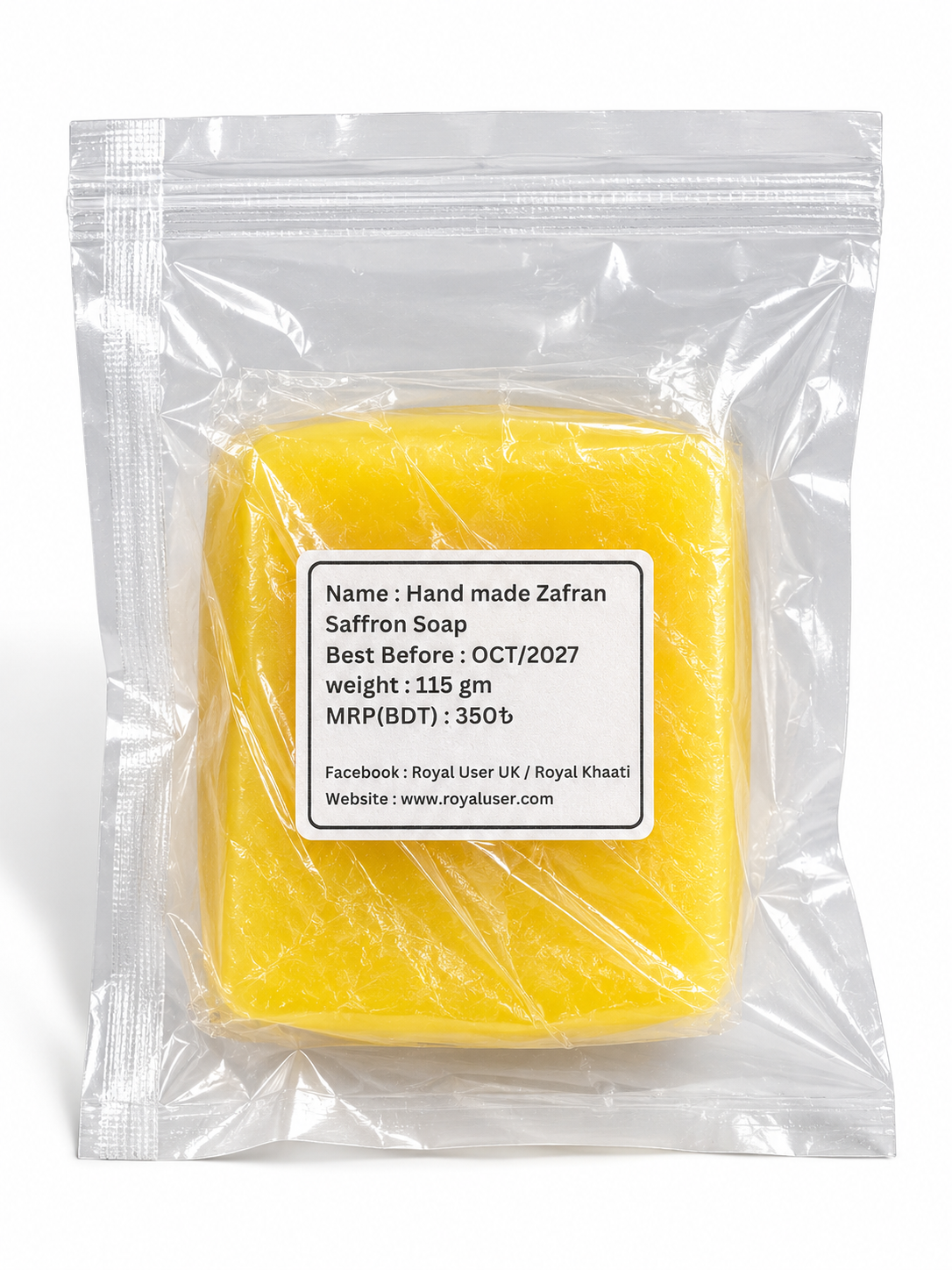 Handmade Zafran Saffron Soap – Premium Bath & Body Bar | 115g